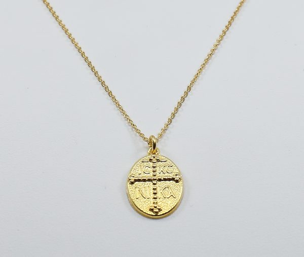 Silver 925 gold-plated Constantin pendant with chain