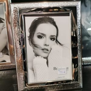 Laminated silver photo frame