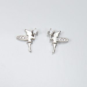 Tinkerbell Fairy Earrings, silver 925