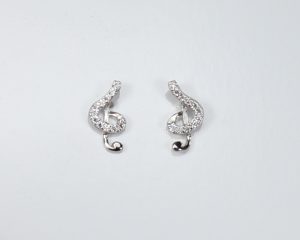 Key of soul earrings, silver 925