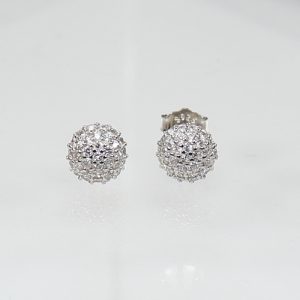 Ball earrings, silver 925