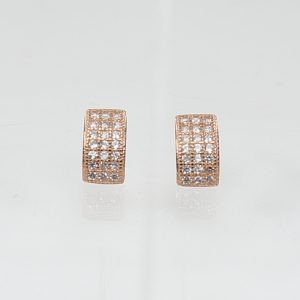 Curve earrings, silver 925