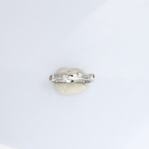 Δακτυλίδι γυναικείο ασημένιο 925 επιχρυσομένο. Πέτρες πέρλα