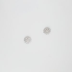 Flower earrings, silver 925 – –