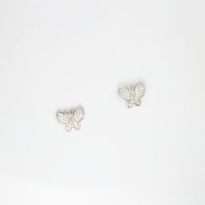 Σκουλαρίκια πεταλούδες λαμπερές